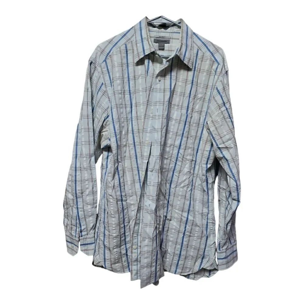 3012 - Johnston & Murphy Plaid Cotton Shirt - like new